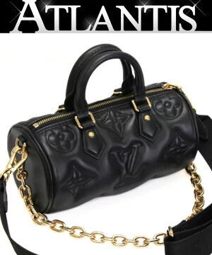 Louis Vuitton Papillon bag Bubble Glam leather black